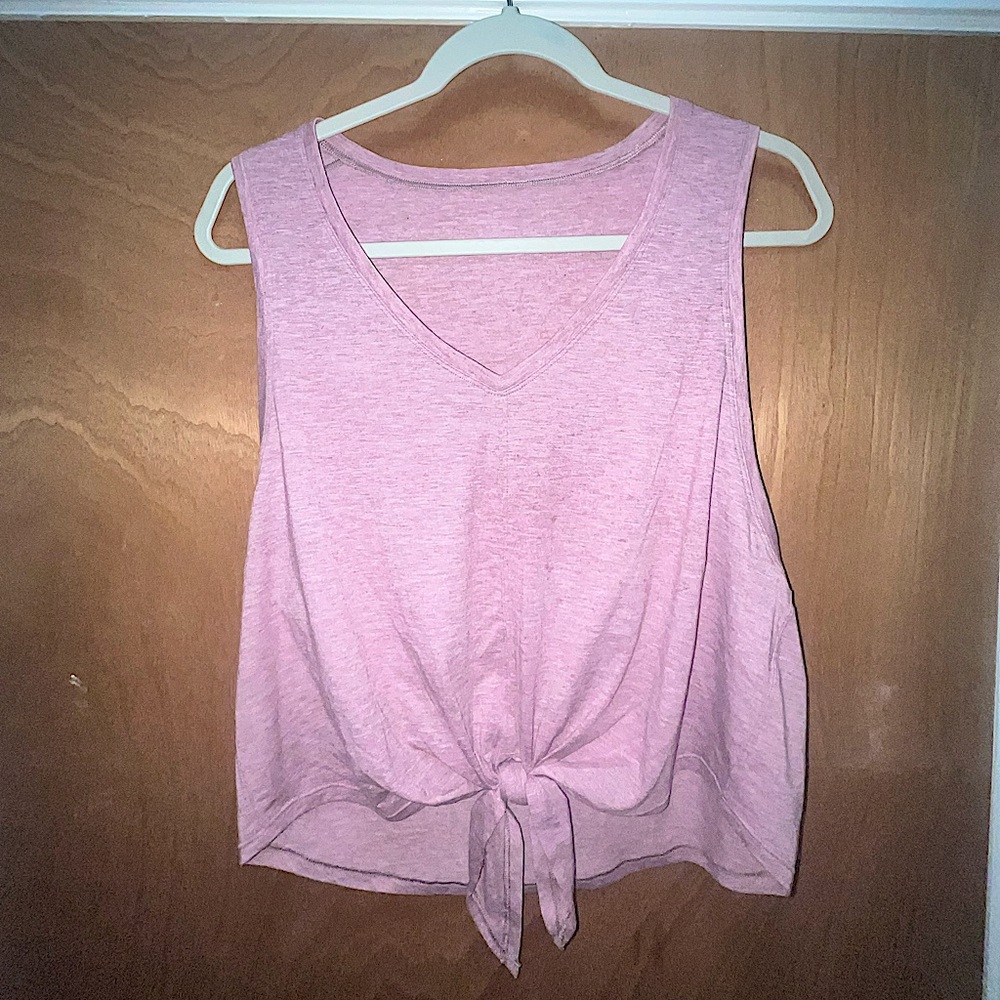 Lululemon Tank Top with Cropped tie in front